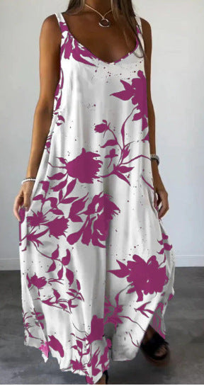 Women Flowing Floral Maxi Dress Ivyshape