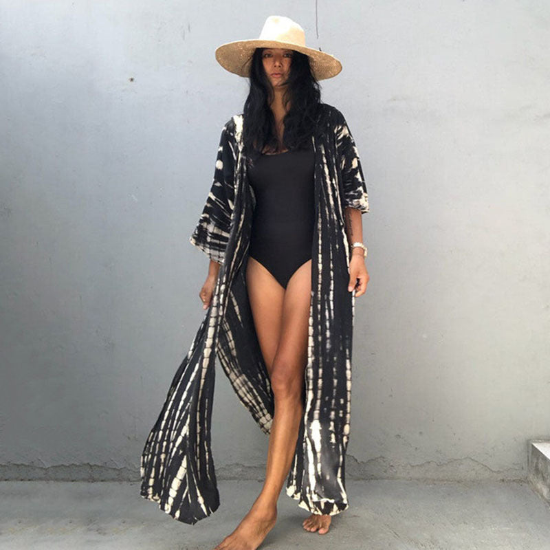 Women's Beach Kaftan with Hood and Airy Fit Ivyshape