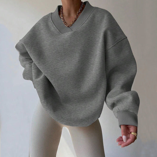 Ivyshape | Casual Long-Sleeve Sweatshirt