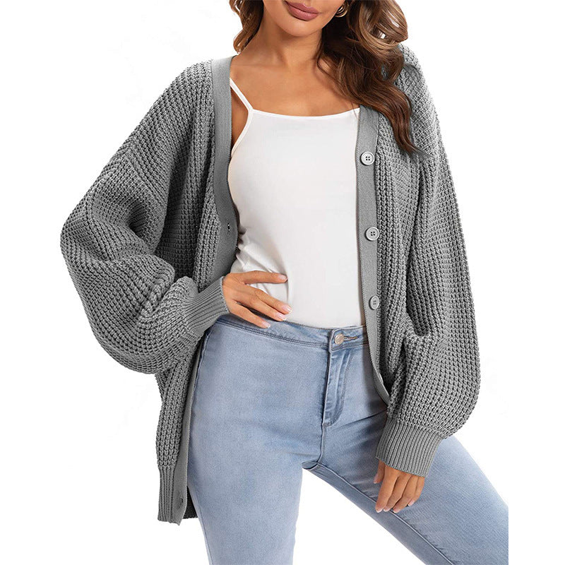 IvyShape | Trendy Single-Breasted Knit Cardigan for Women