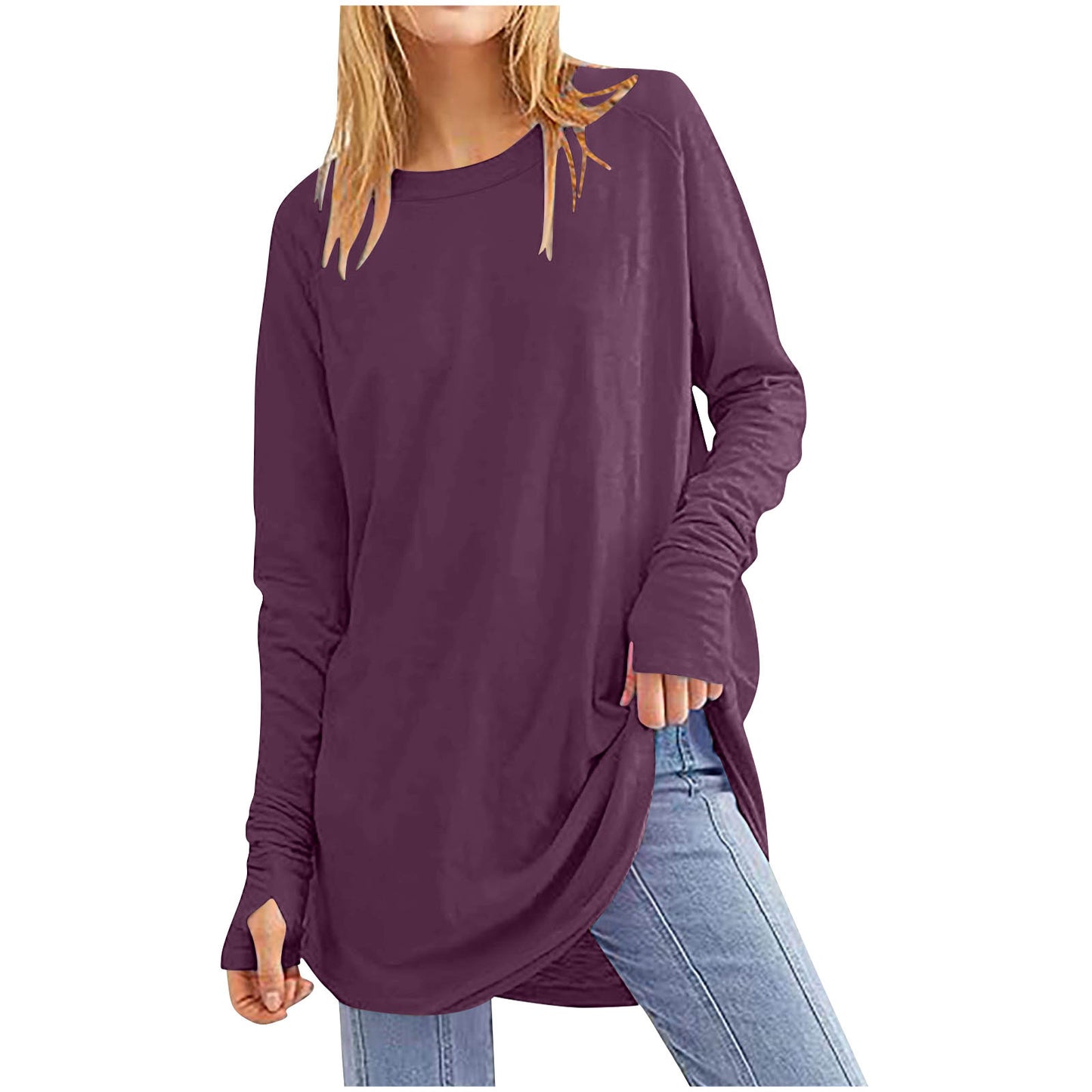 IvyShape | Lightweight Round Neck Sweater for Women