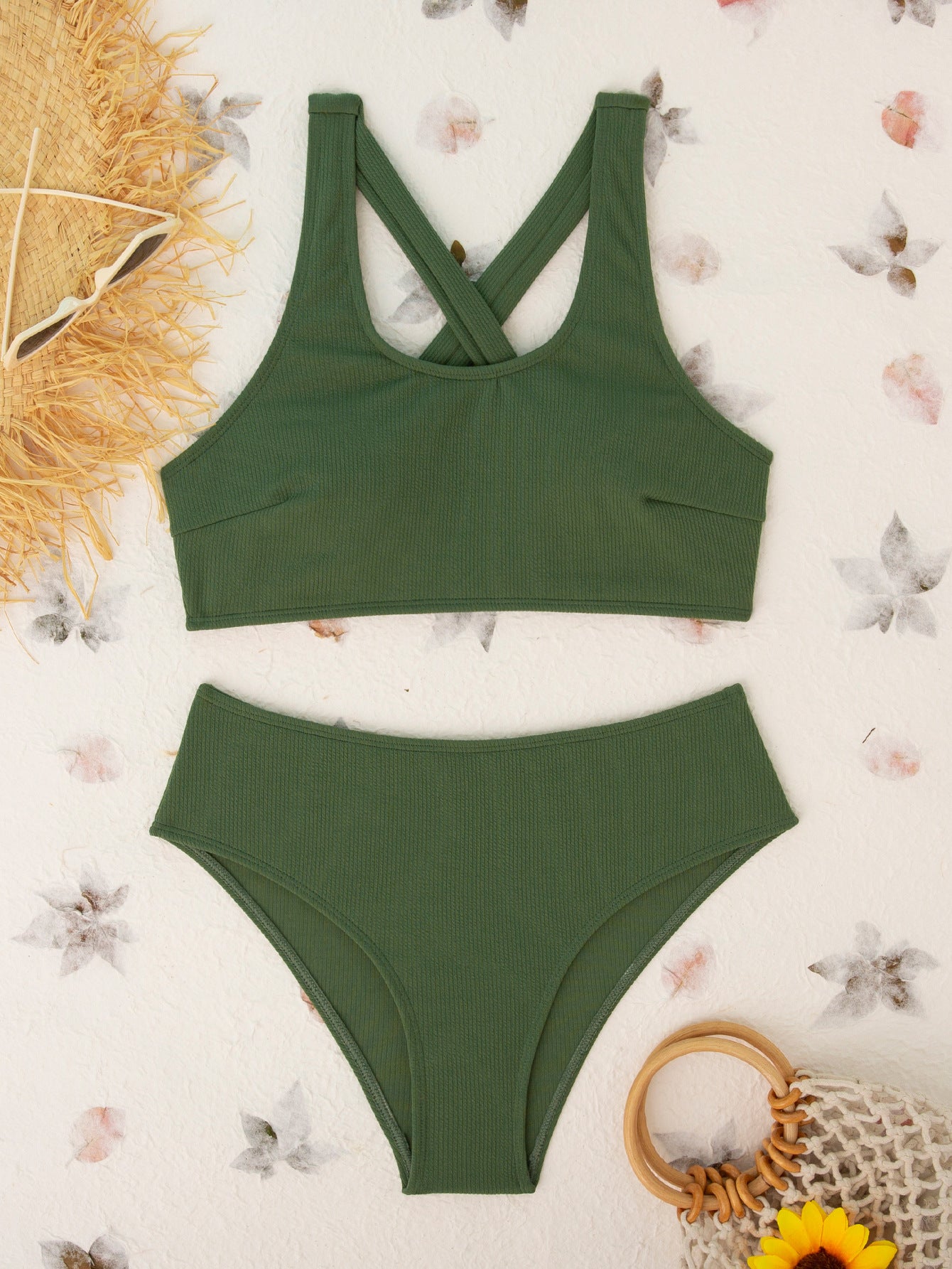 Women's sport bikini with cross design and comfortable fit Ivyshape