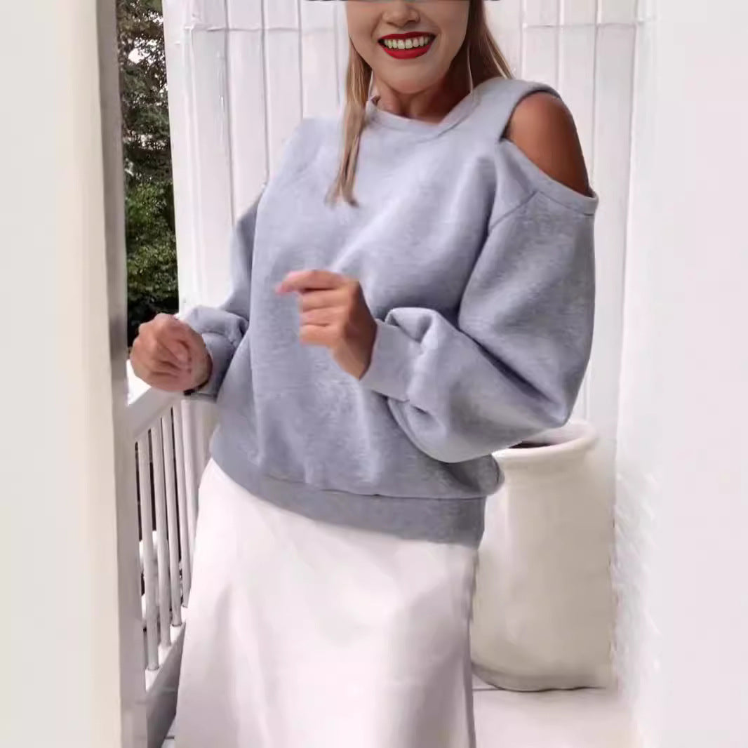 Women's Oversize Sweatshirt with Elegant Cut Ivyshape