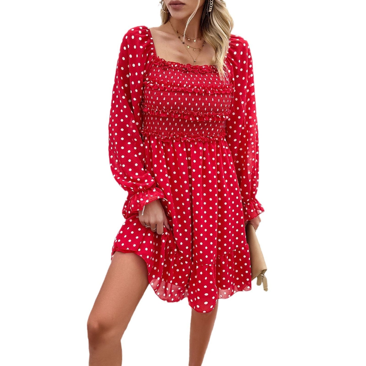 Ivyshape | Temperament Polka Dot Dress