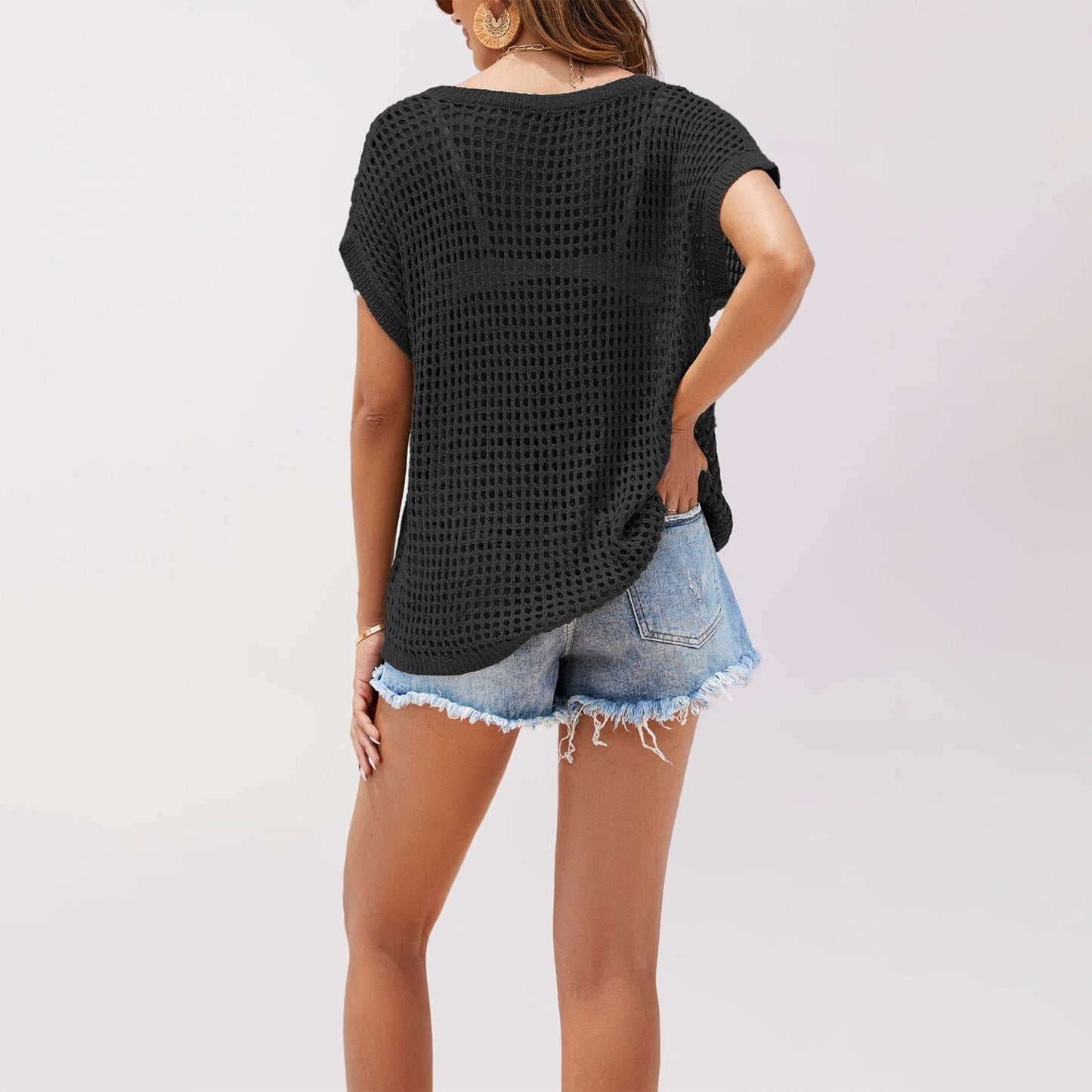 IvyShape | Spring Summer Handmade Casual Knitted Top