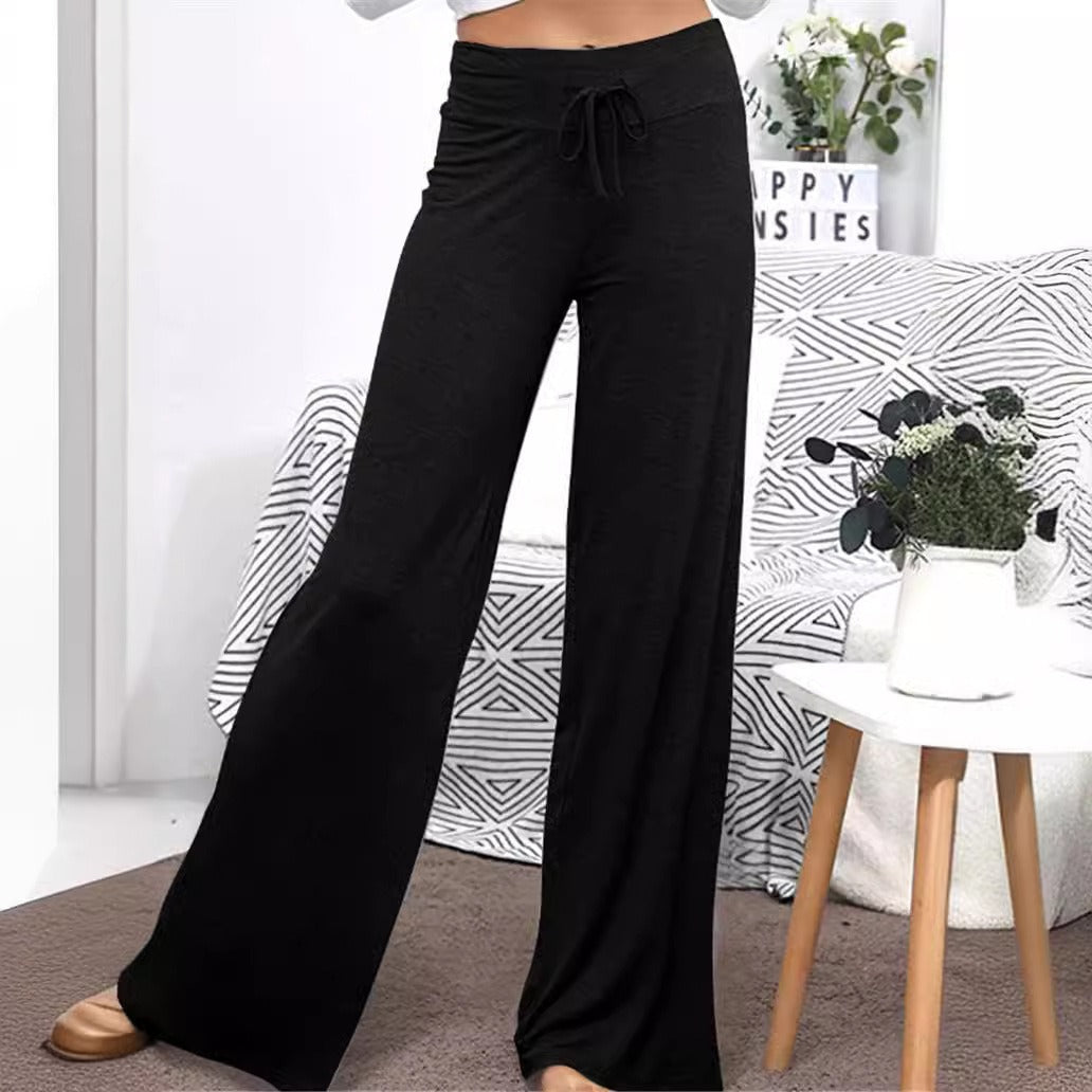 Women’s loose fitting leisure pants with drawstring Ivyshape