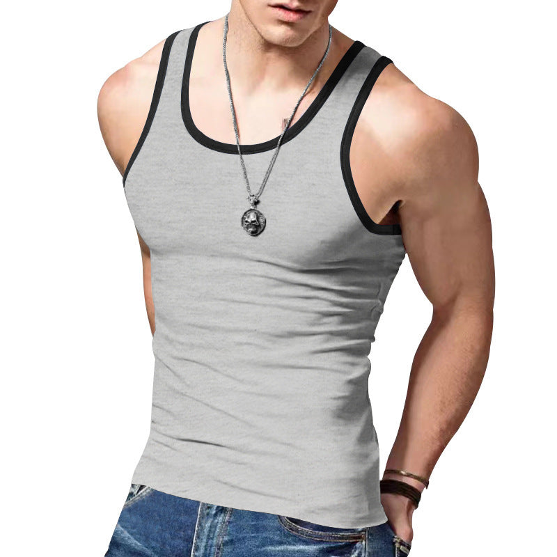 Men's Athletic Sleeveless Tank Top made of Breathable Material Ivyshape