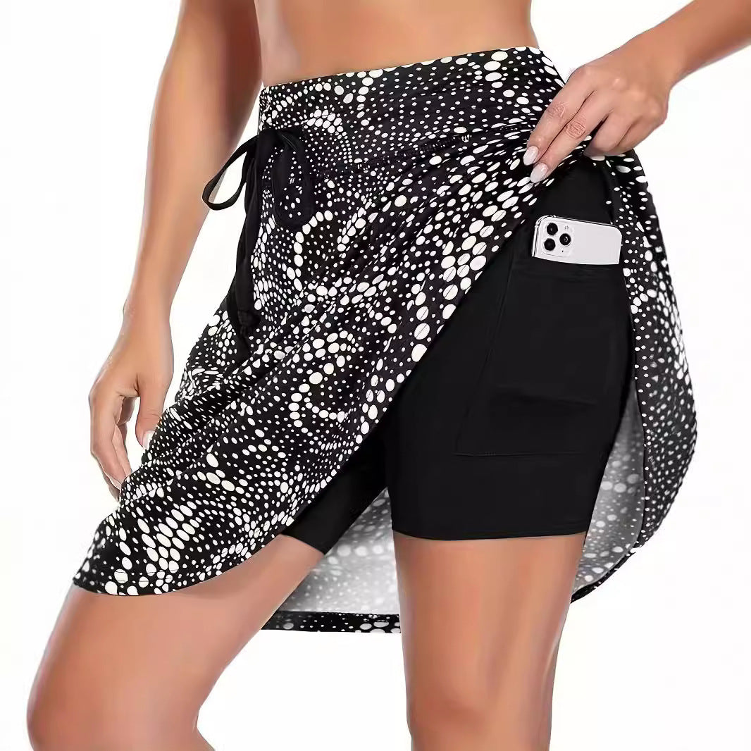 Women's sports skirt with inner compression shorts Ivyshape