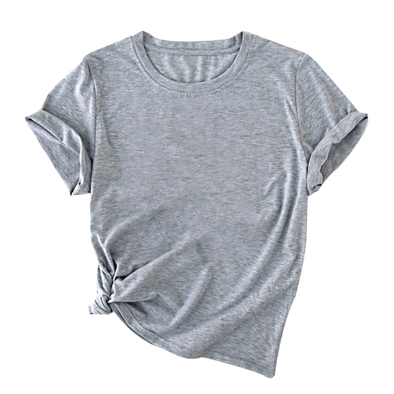 IvyShape | Loose Short Sleeve Solid Tee