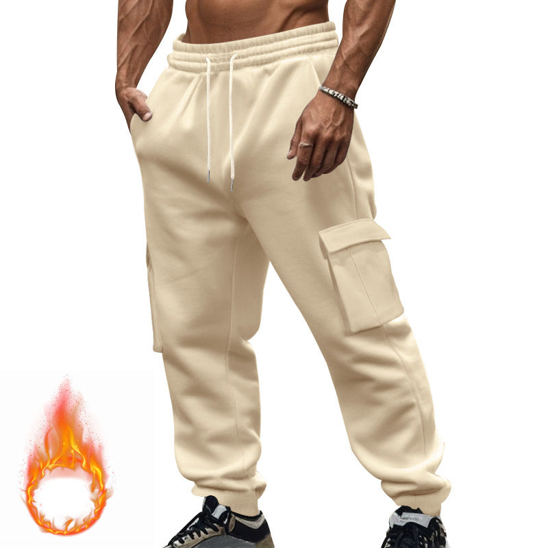 Men's cargo jogging pants with practical side pockets and adjustable drawstring Ivyshape