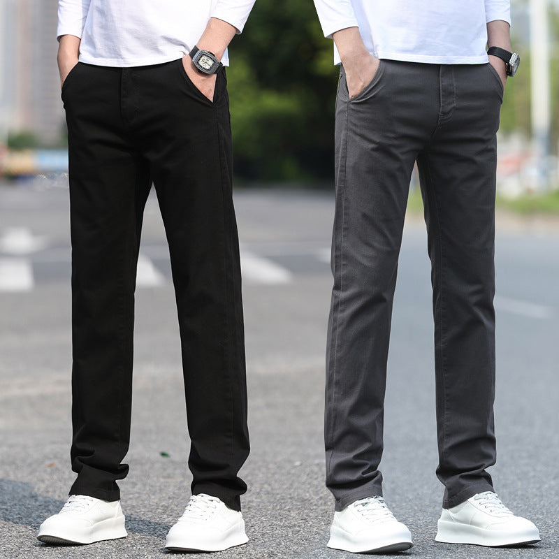 Men's chinos with a slim fit and elastic waistband Ivyshape