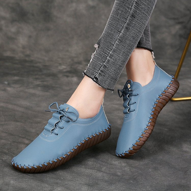 Women's Comfortable Lace-Up Shoes with Handcrafted Details Ivyshape