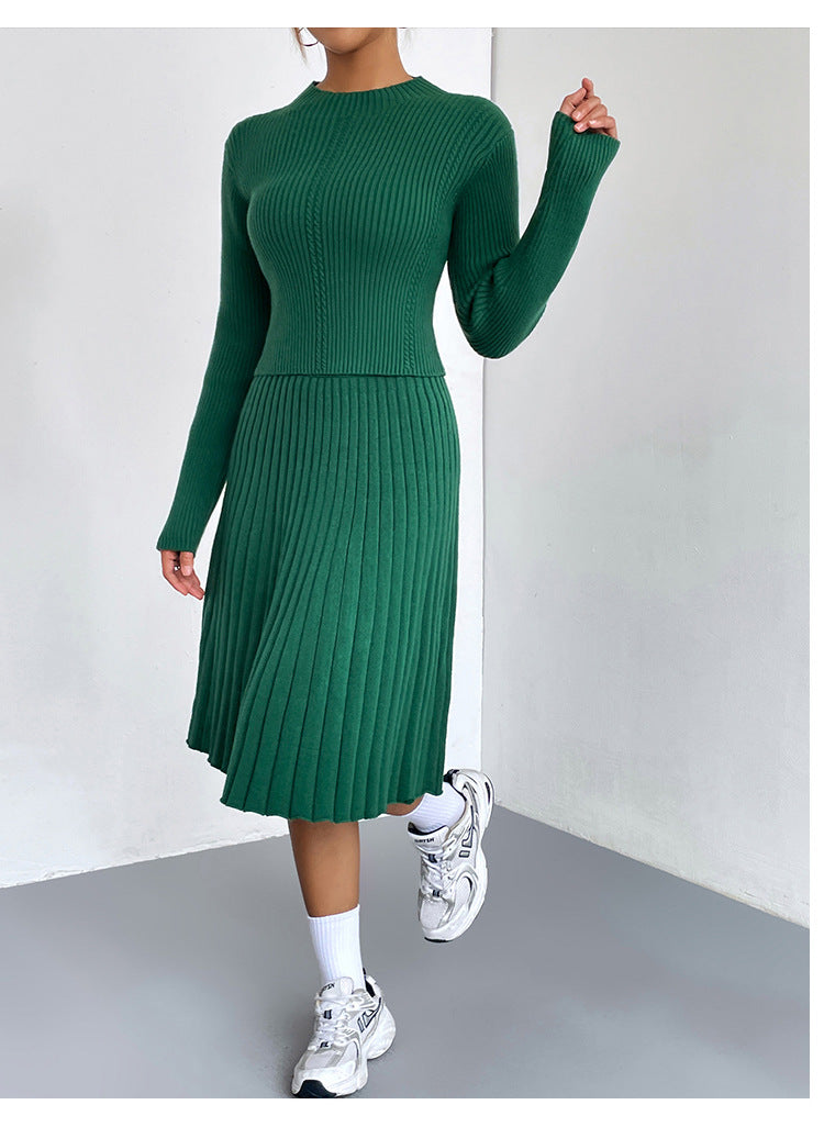 IvyShape | A-line skirt sweater set