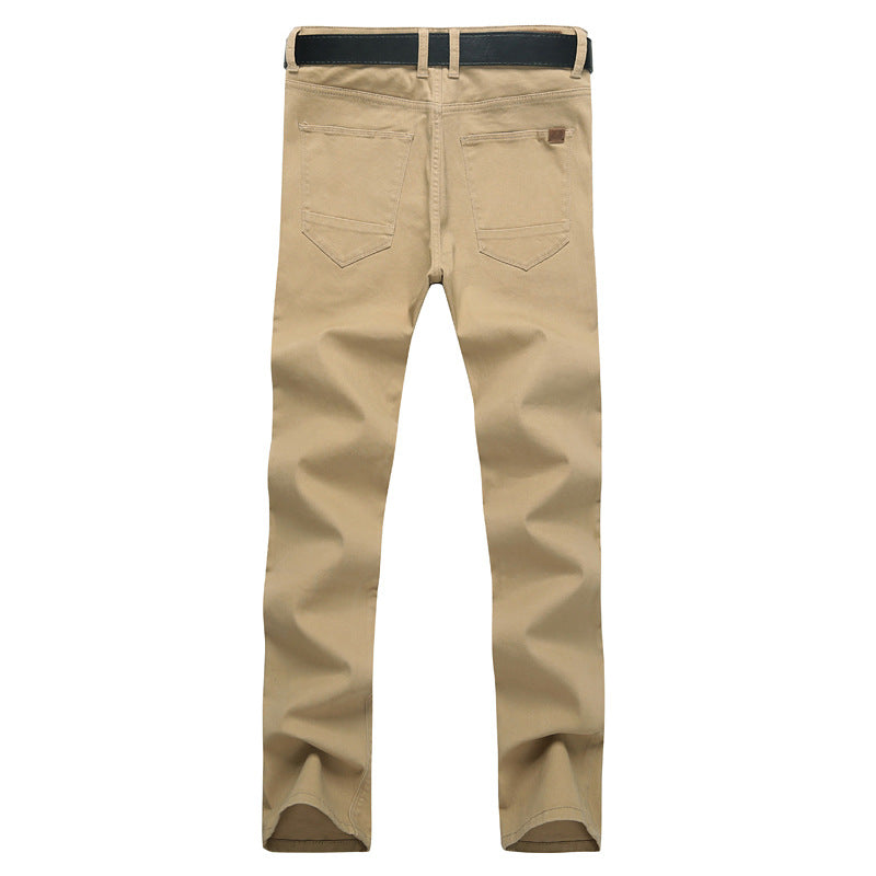 Men's chinos with a slim fit and elastic waistband Ivyshape