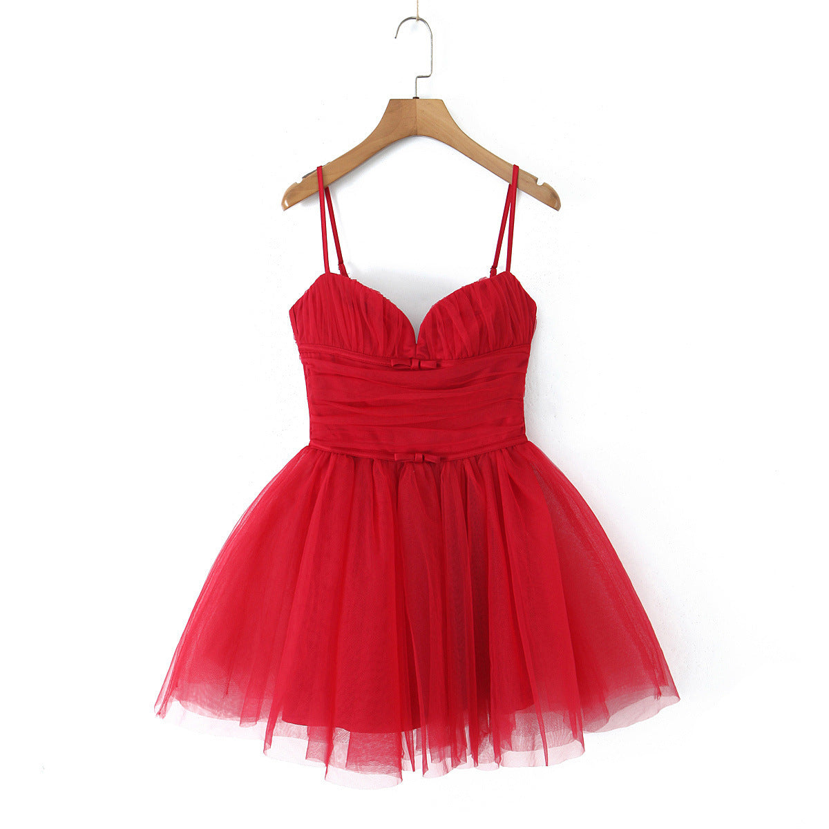Ladies Tulle Ball Dress with Lace Top Ivyshape