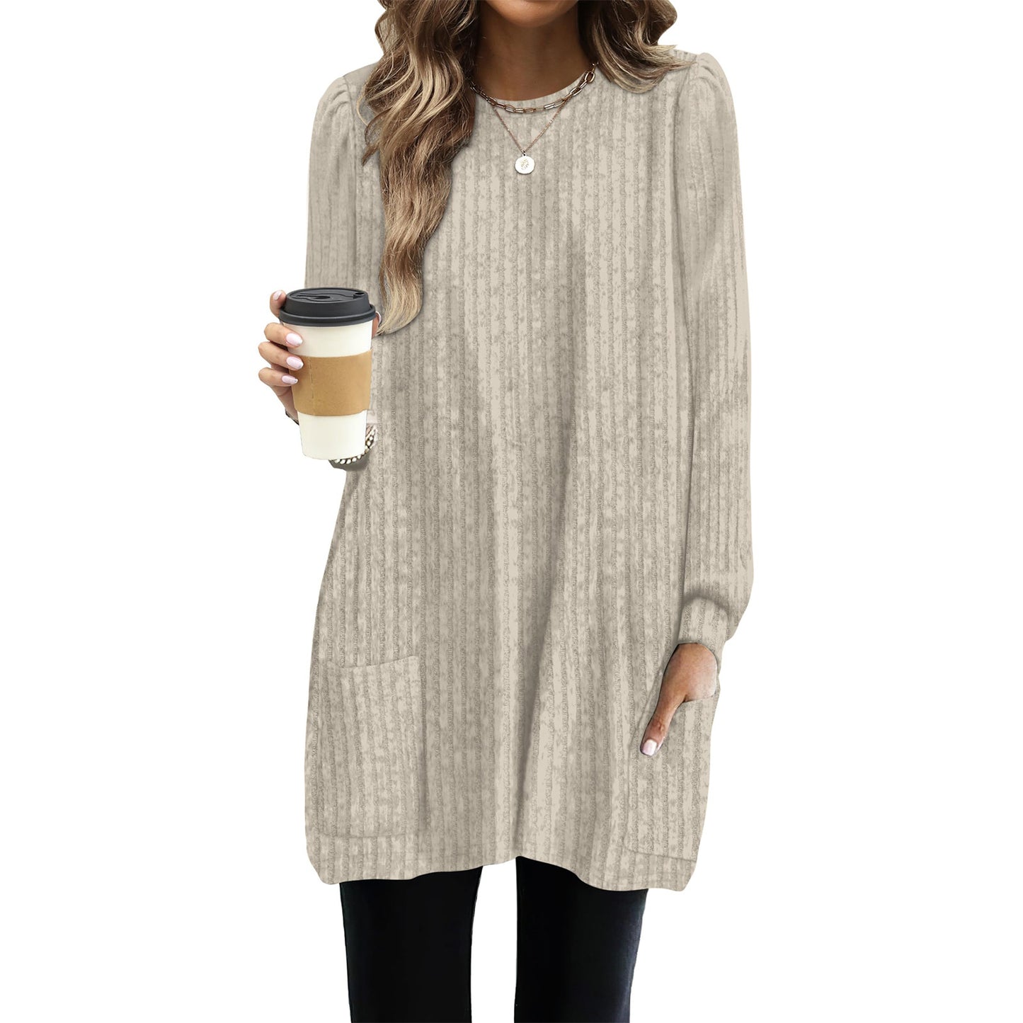 Women's Long Sleeve Dress Ivyshape