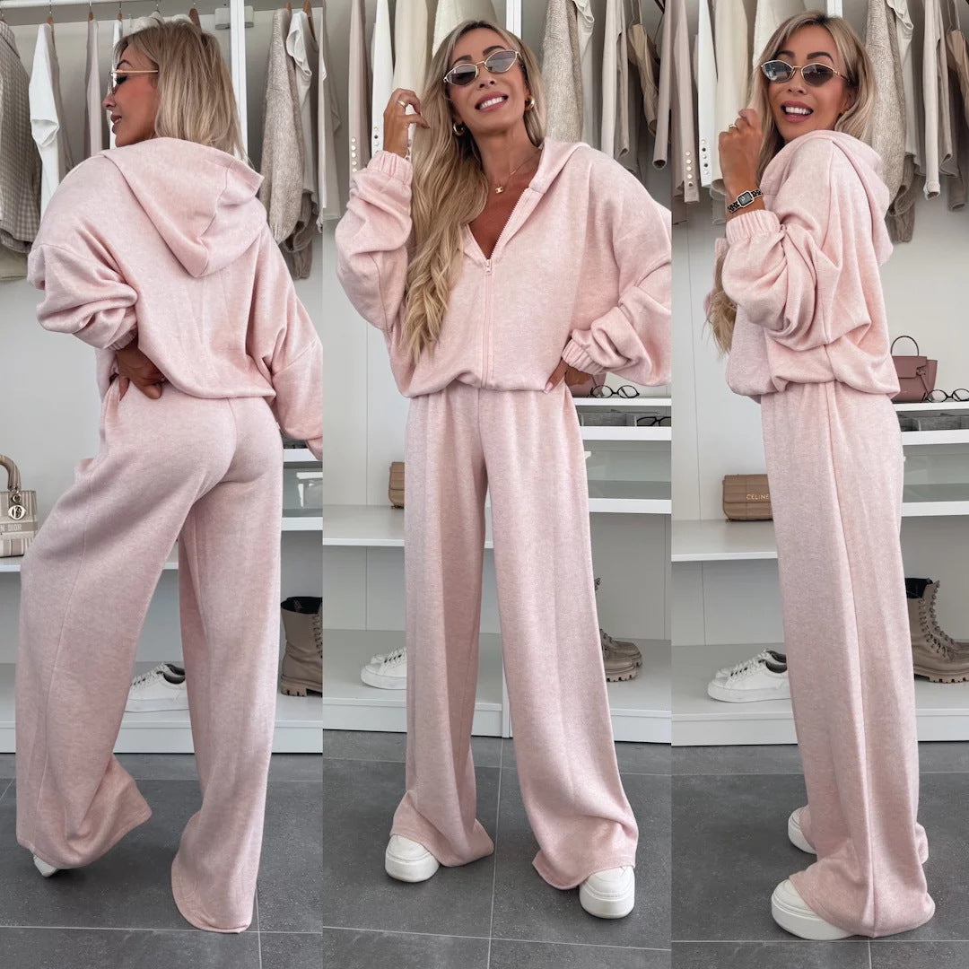 Ladies cozy hoodie jumpsuit Ivyshape