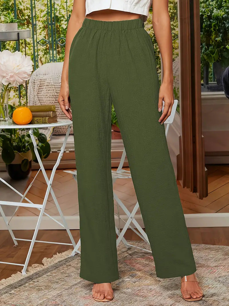 Ladies elegant and airy Palazzo pants Ivyshape
