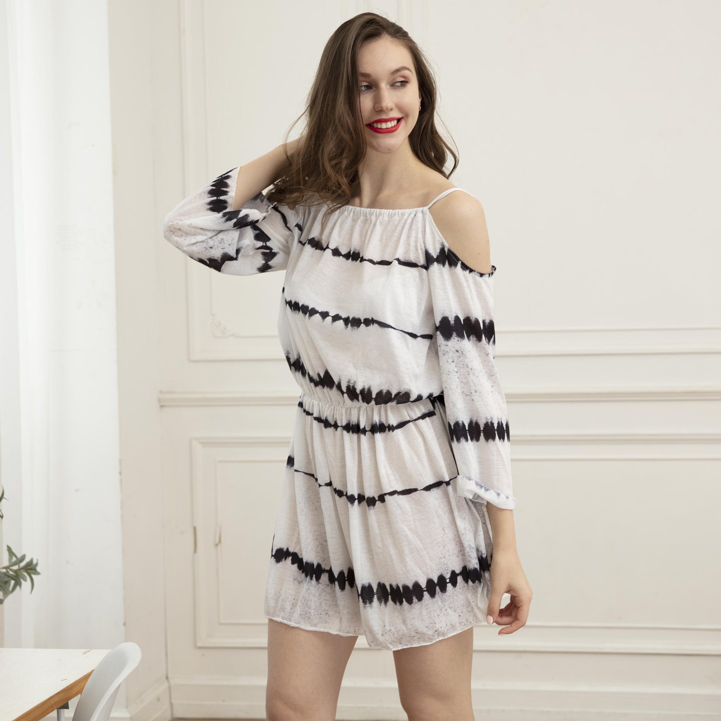 Women's Flowing Tie-Dye Mini Dress Ivyshape