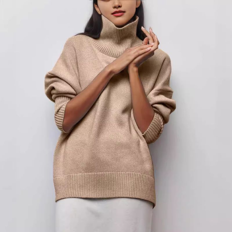 Ivyshape | Cozy Turtleneck Sweater