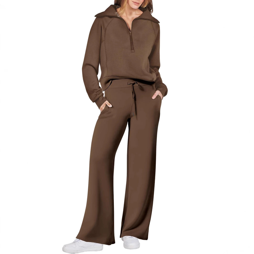 Women's leisure suit with high-quality zipper and comfortable fit Ivyshape