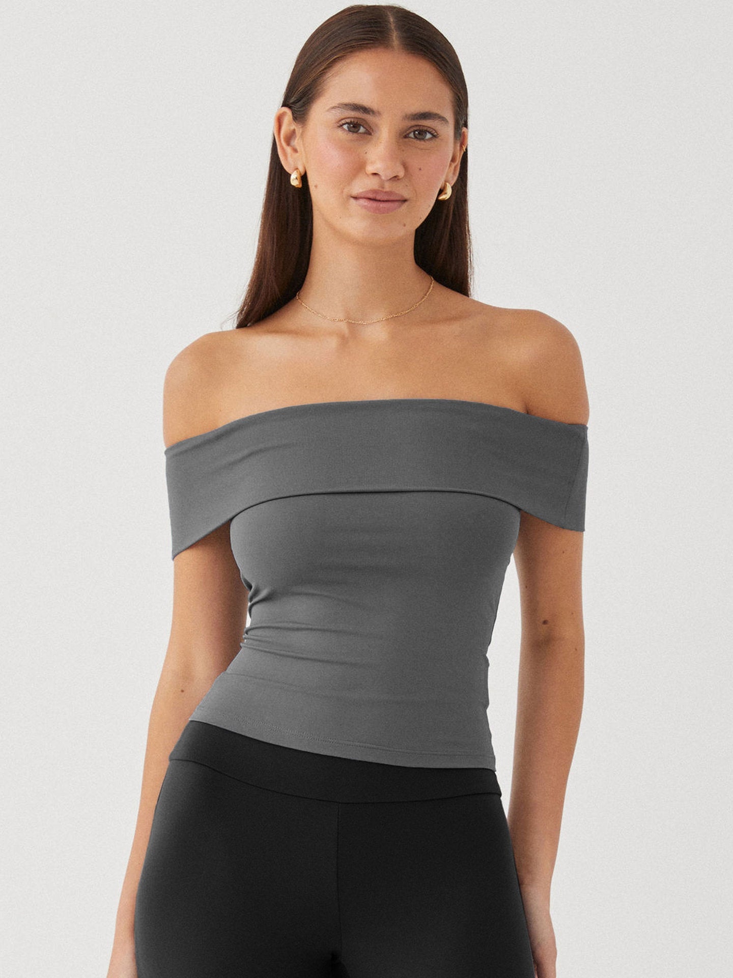 IvyShape | One-Shoulder Hot Girl Style Crop Top