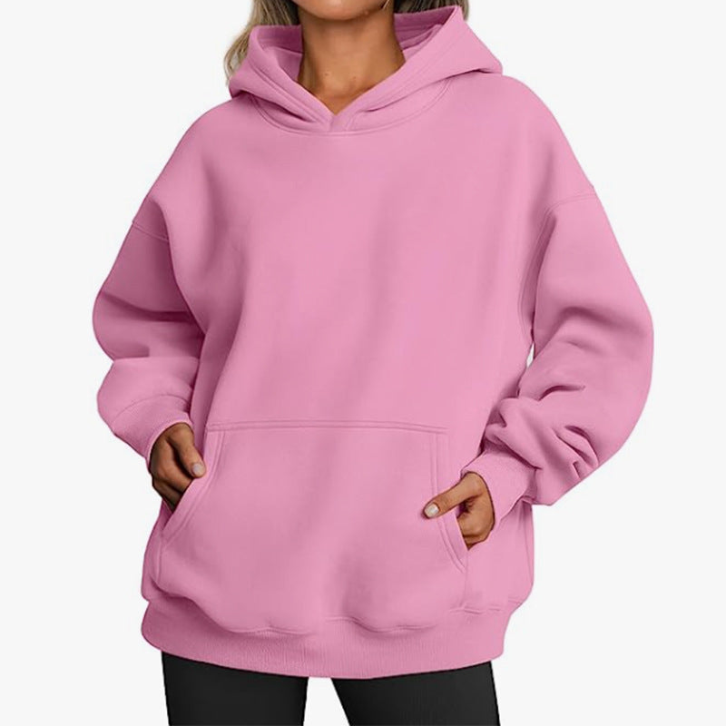 Women's Plus Size Hoodie with Practical Pockets and Casual Cut Ivyshape
