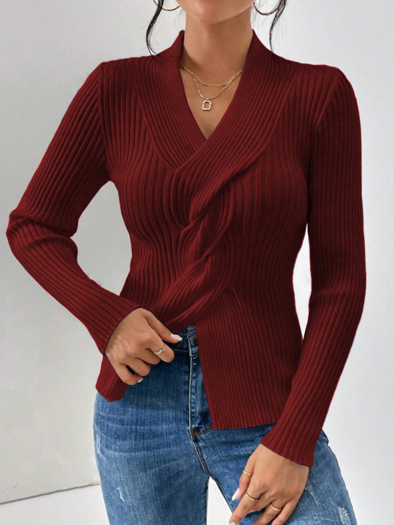 Ladies elegant knit blazer Mimi