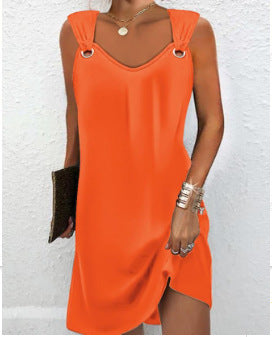 Women's casual dress with unusual strap design Ivyshape