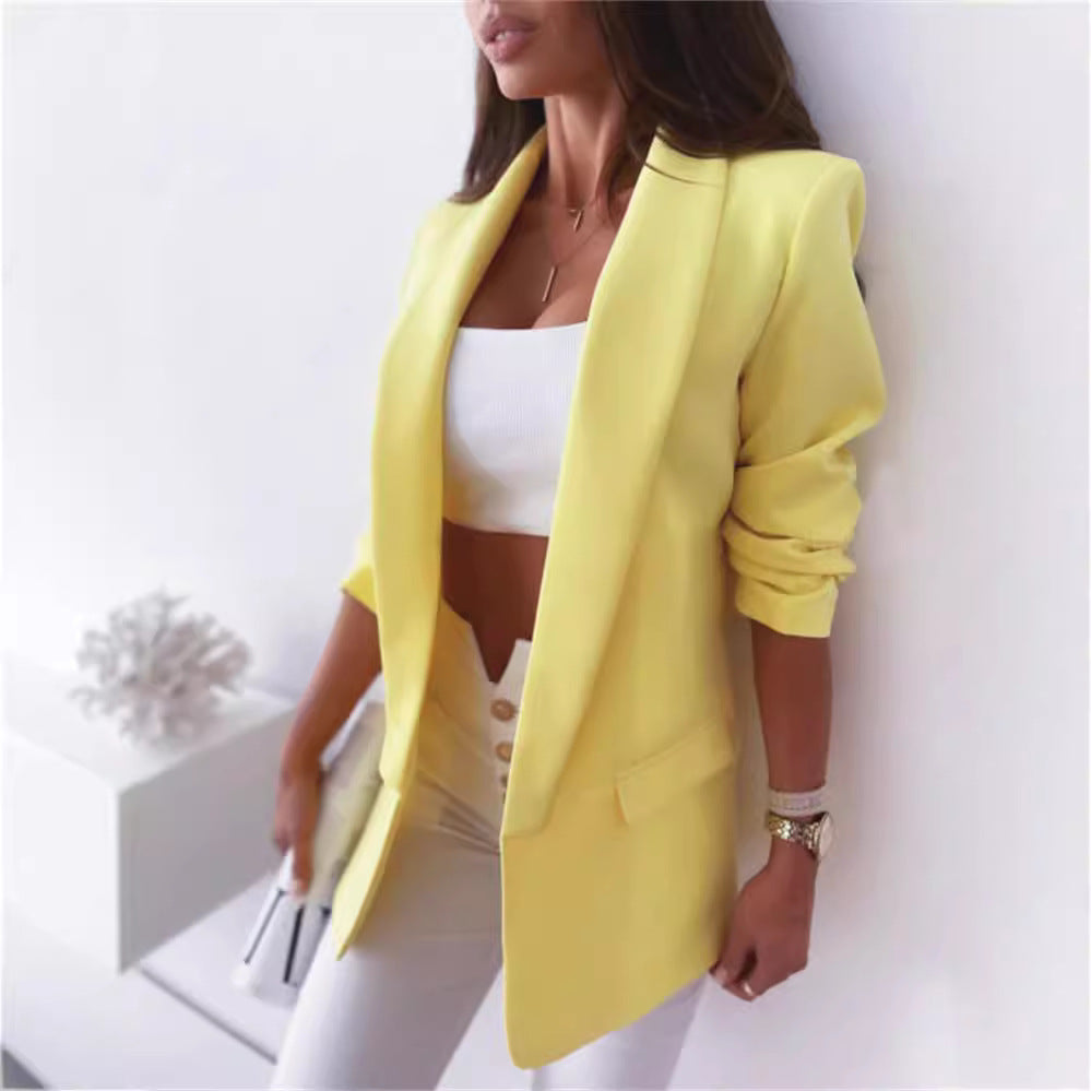 Ladies fashionable blazer set with elegant cut and comfy details Ivyshape