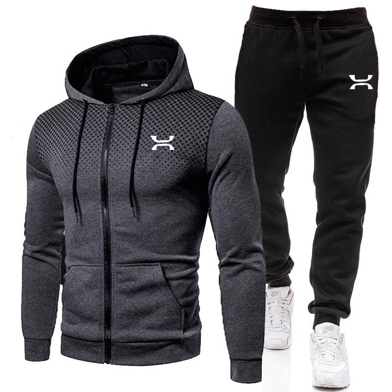 Men's tracksuit with breathable hoodie and comfortable jogging pants Ivyshape