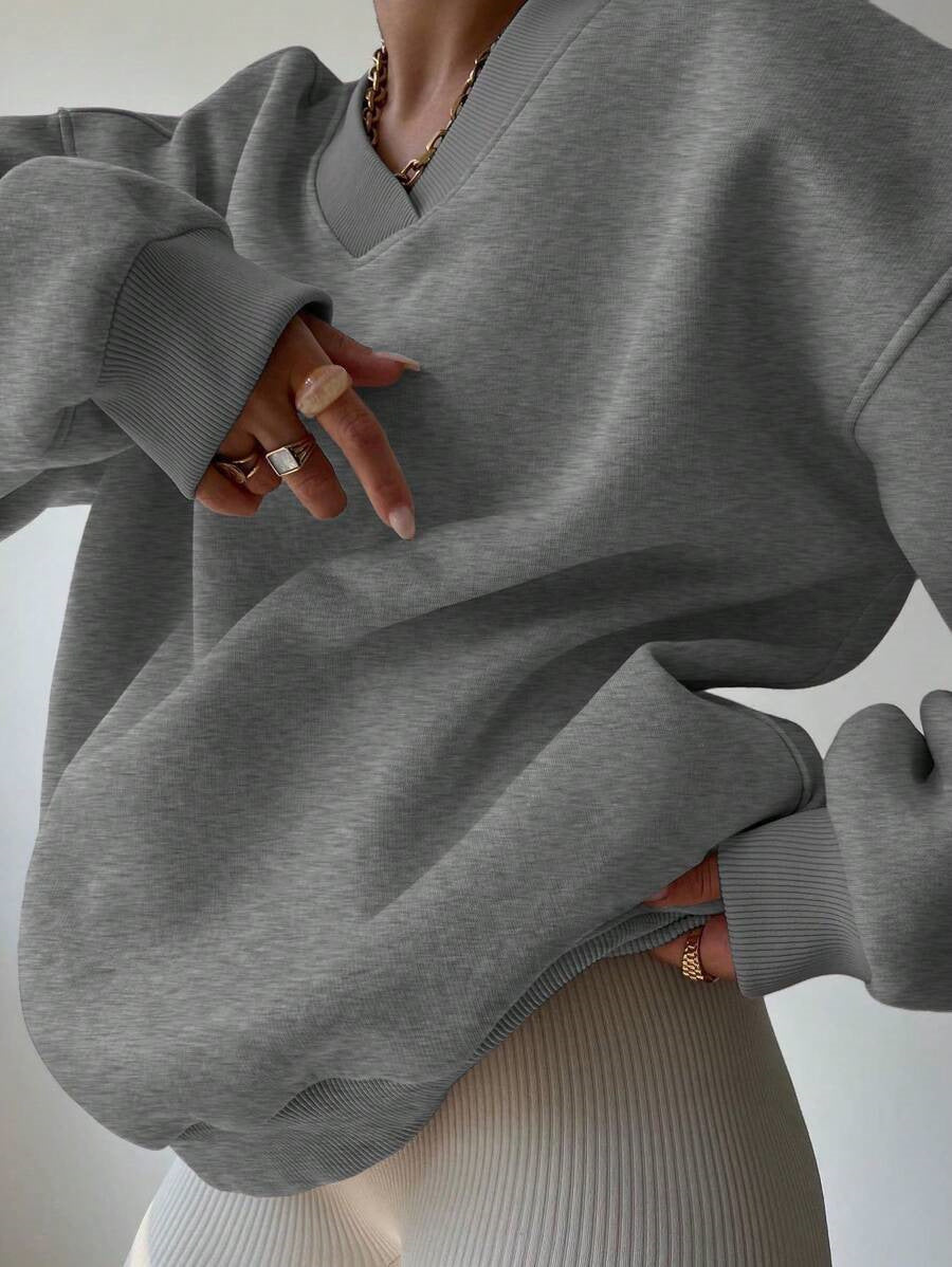 Ivyshape | Casual Long-Sleeve Sweatshirt