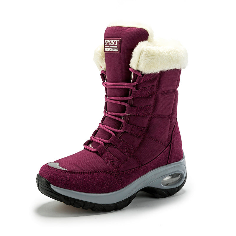 Women’s Winter Trekking Boots with Insulating and Non-Slip Sole Construction Ivyshape