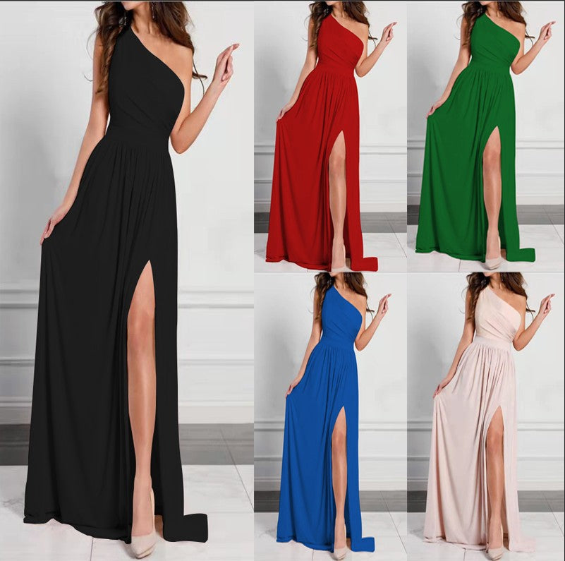 IvyShape | Fashionable Sleeveless Sexy Split Long Dress