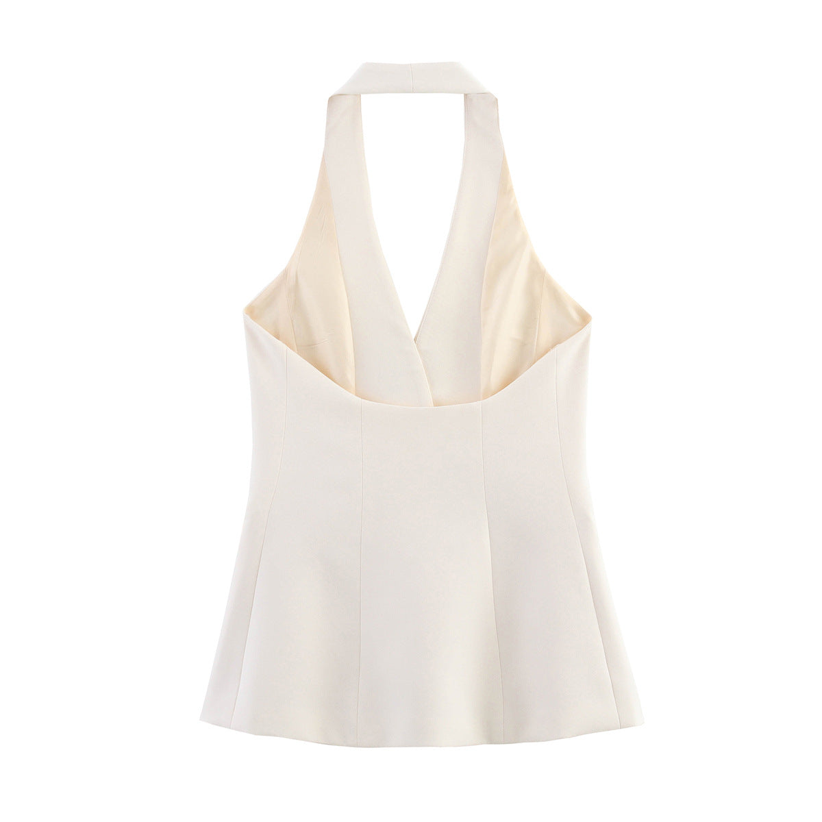 Women's elegant blazer vest without sleeves Ivyshape