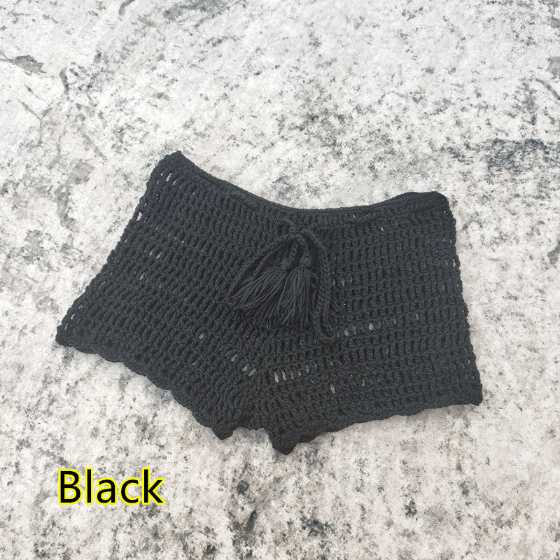 Ladies Airy Crochet Shorts Ivyshape