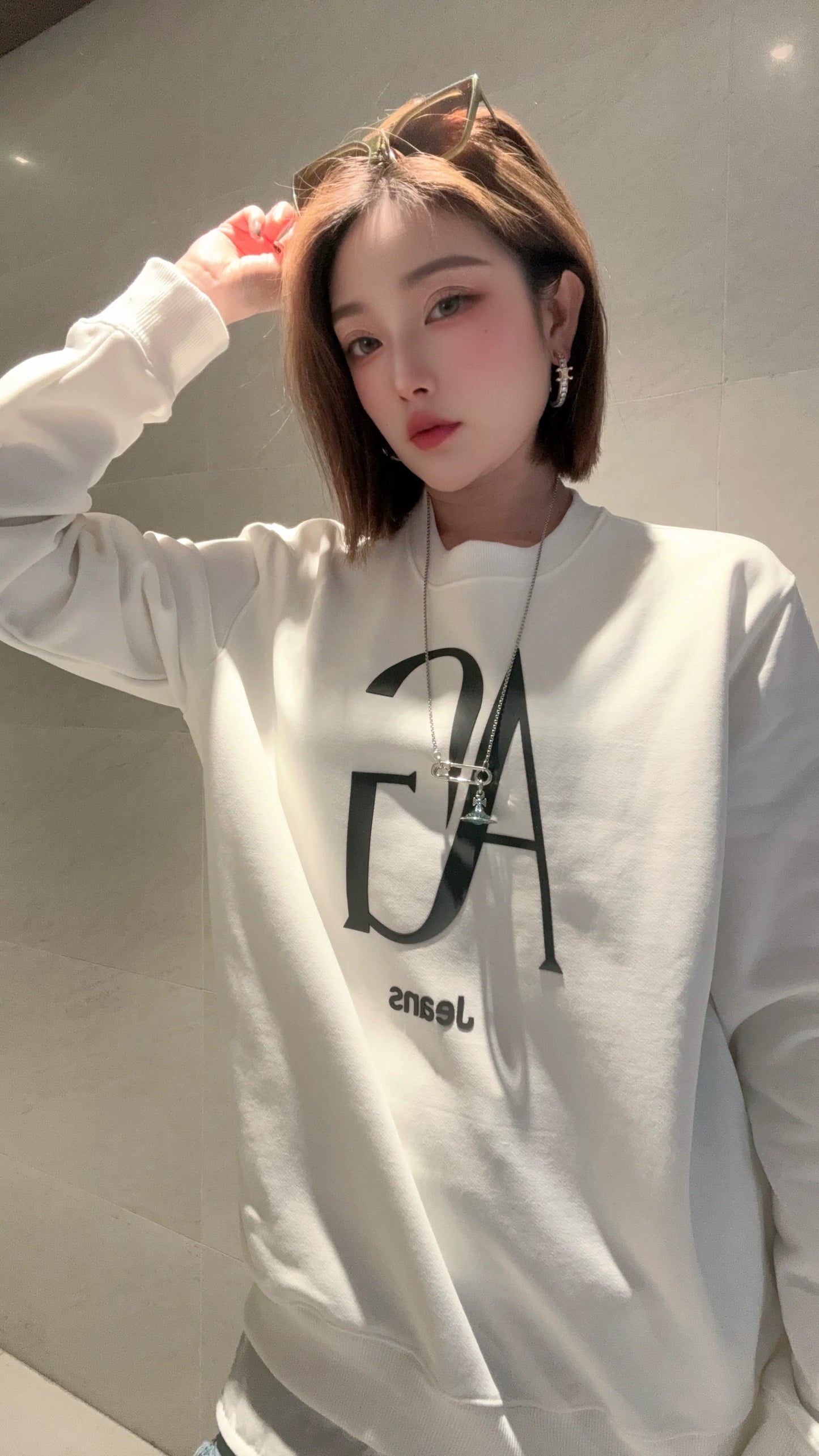 IvyShape | Thickened Sweatshirt Trendy Round Neck