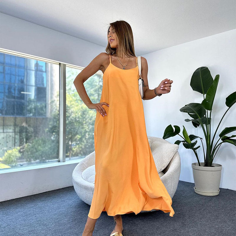 Women Elegant Maxi Slip Dress Ivyshape