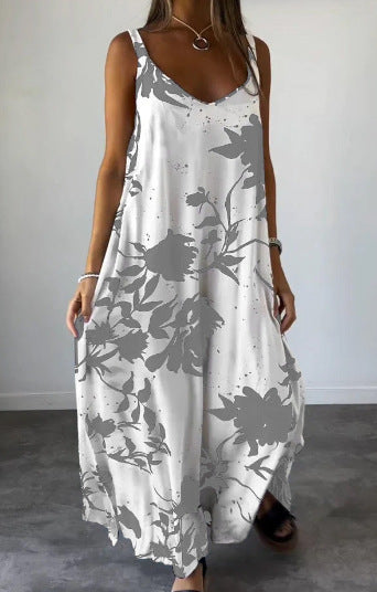 Women Flowing Floral Maxi Dress Ivyshape