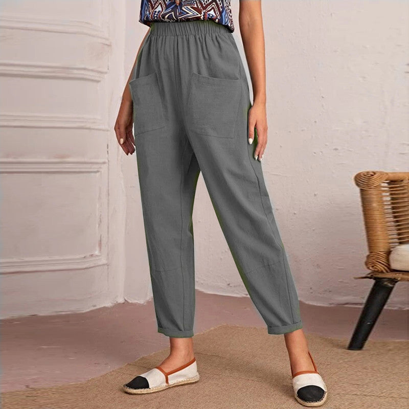 Women Relaxed Fit Cargo Pants with Pockets Ivyshape