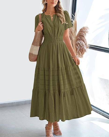 Women’s Maxi Dress in Casual Boho Style Ivyshape