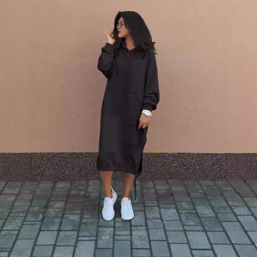 IvyShape | Comfortable Plus Size Long Hoodie