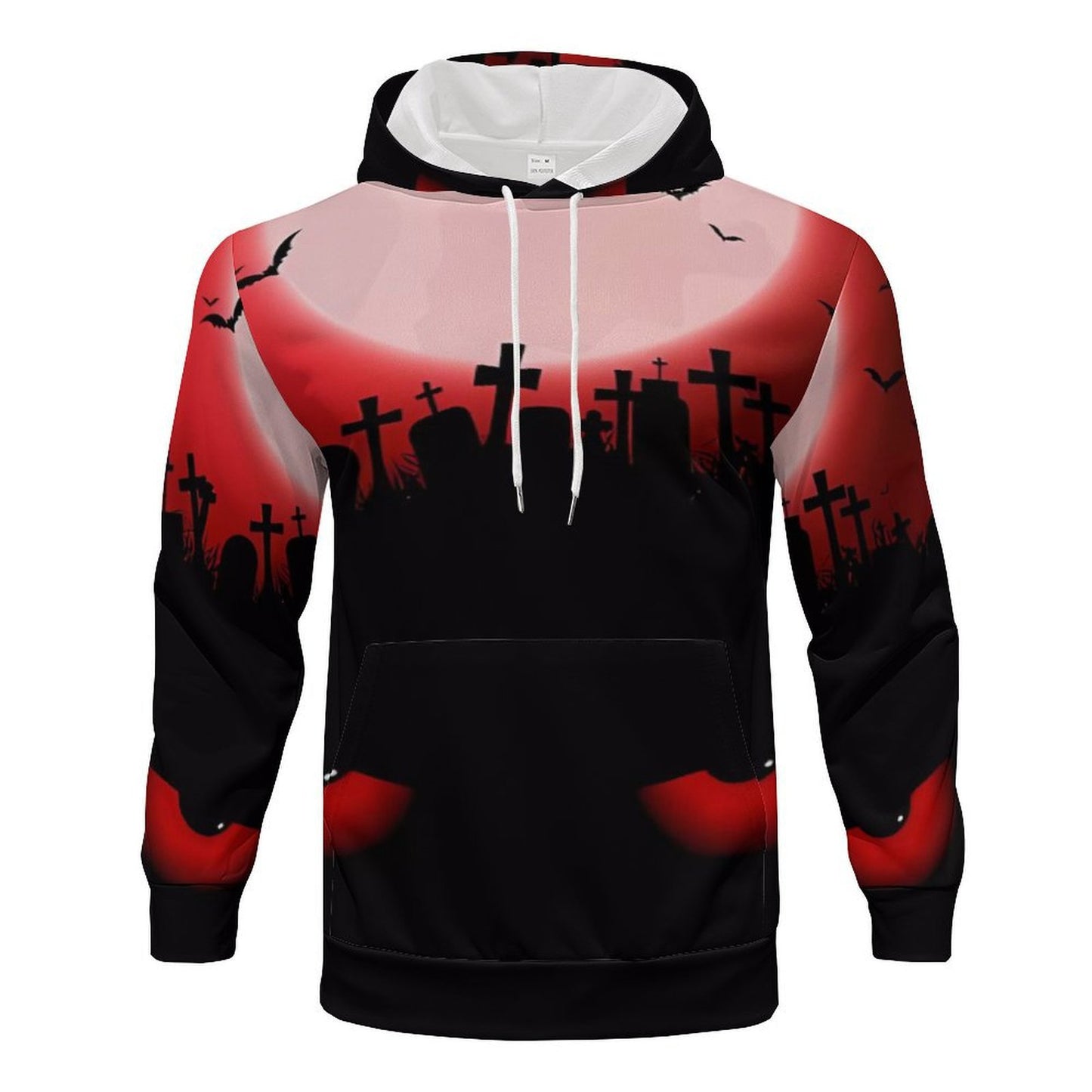 Men's hoodie with creative Halloween design and loose fit Ivyshape