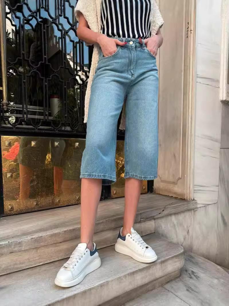 Women's Loose Jean Shorts Ivyshape