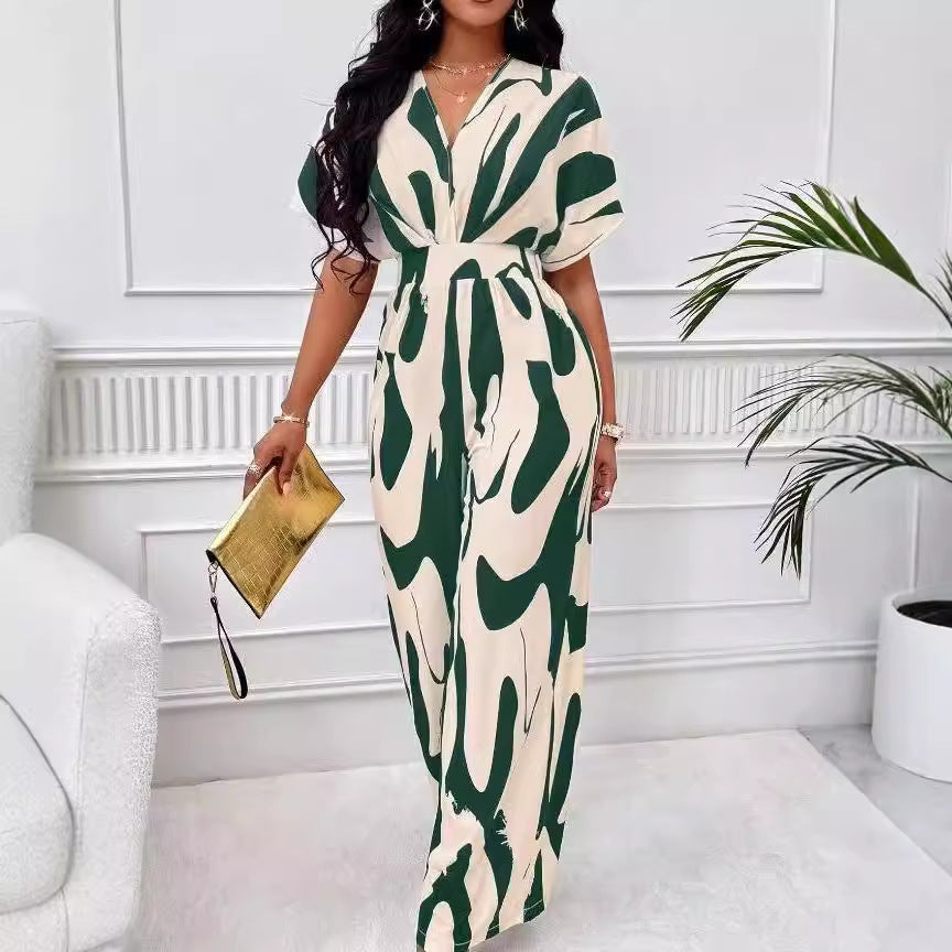 Ladies Elegant Jumpsuit with wide-cut leg and refined design Ivyshape