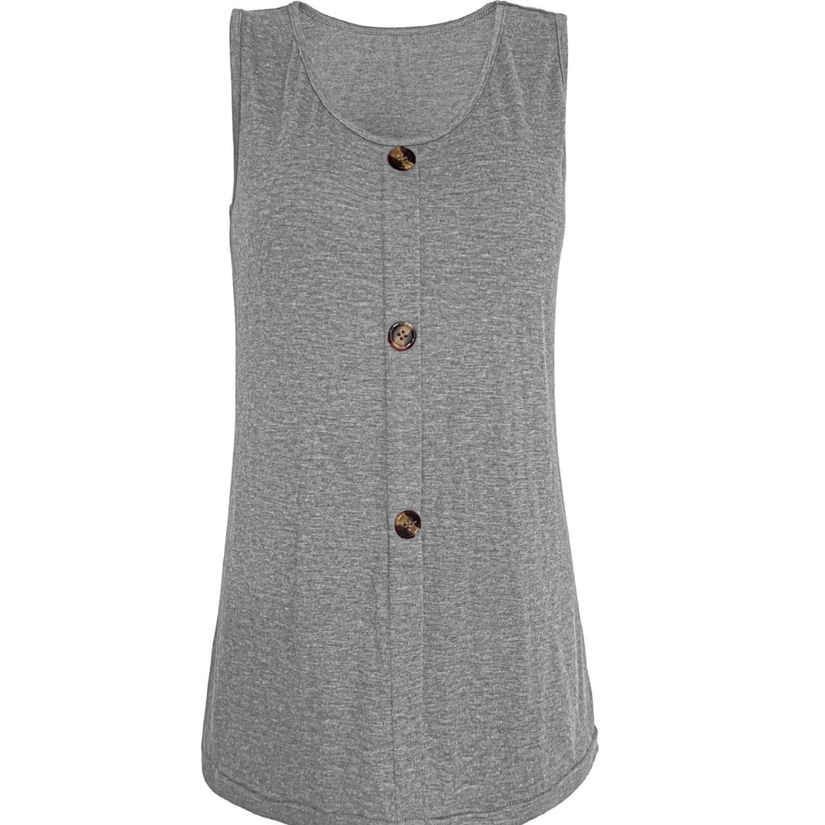 Women's Casual Button Placket Tank Top Ivyshape