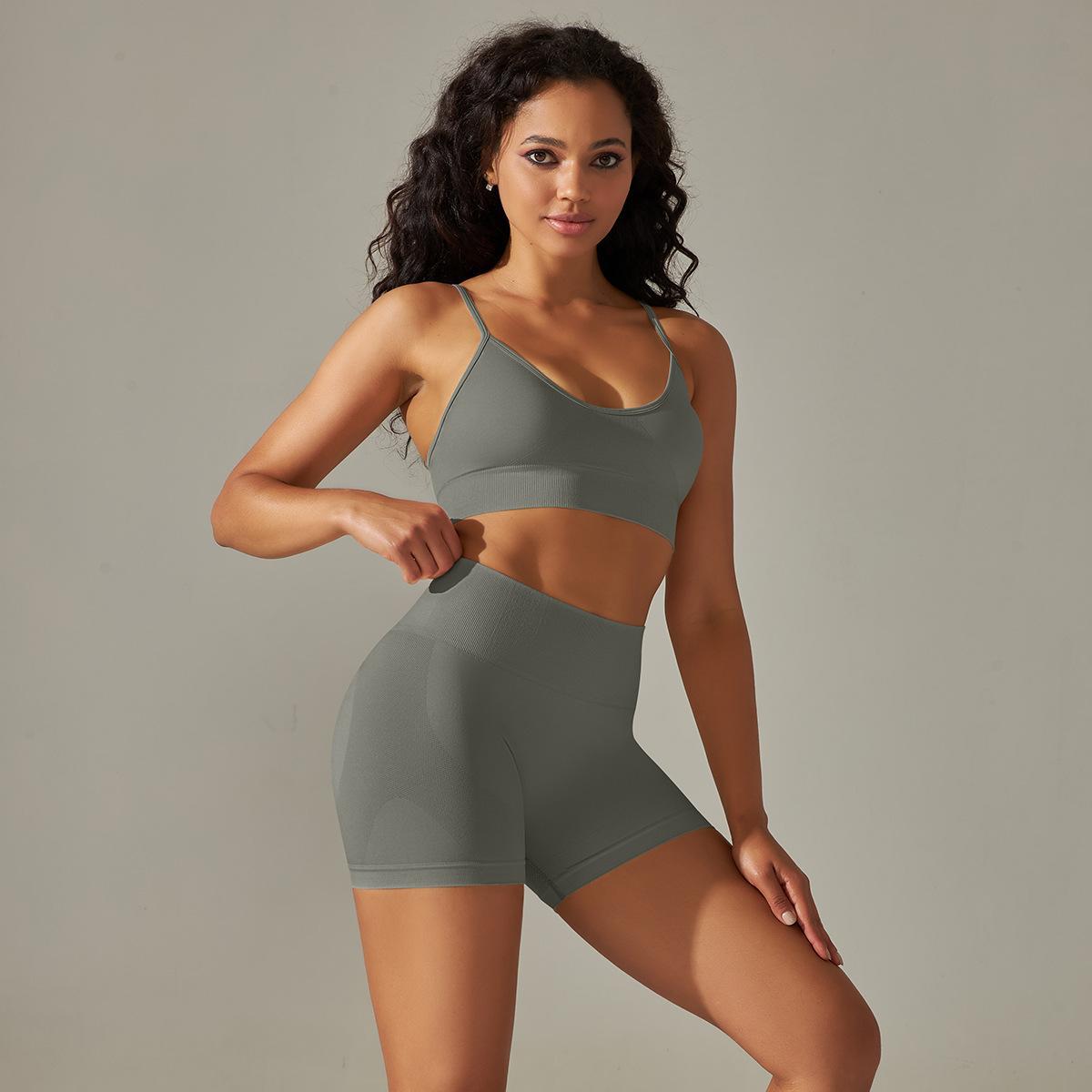 Women's Sports Bra and Shorts Set Ivyshape
