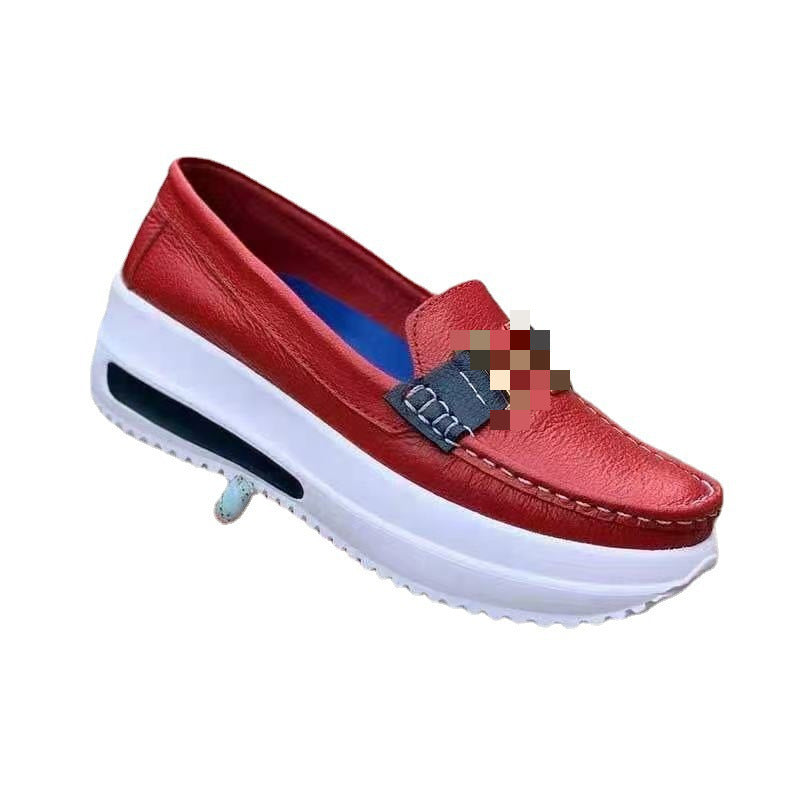 Women Slip-On Casual Shoes with cushioning platform sole and stylish accents Ivyshape