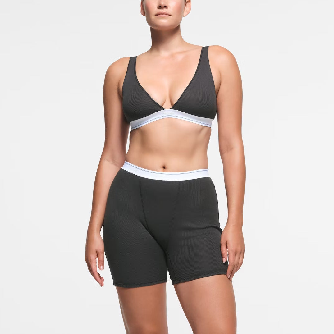 Women seamless sports bra and panties set Ivyshape