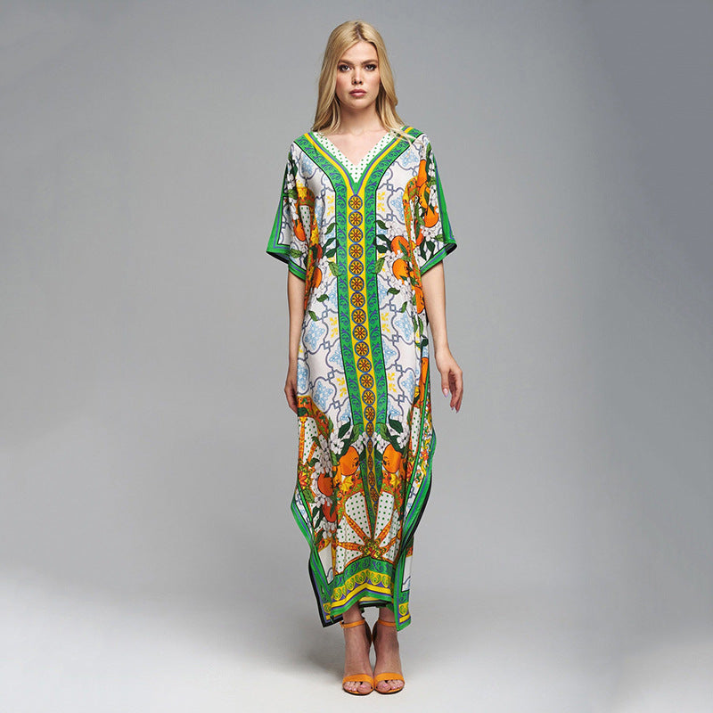 Women's Kaftan with intricate pattern and fresh design Ivyshape